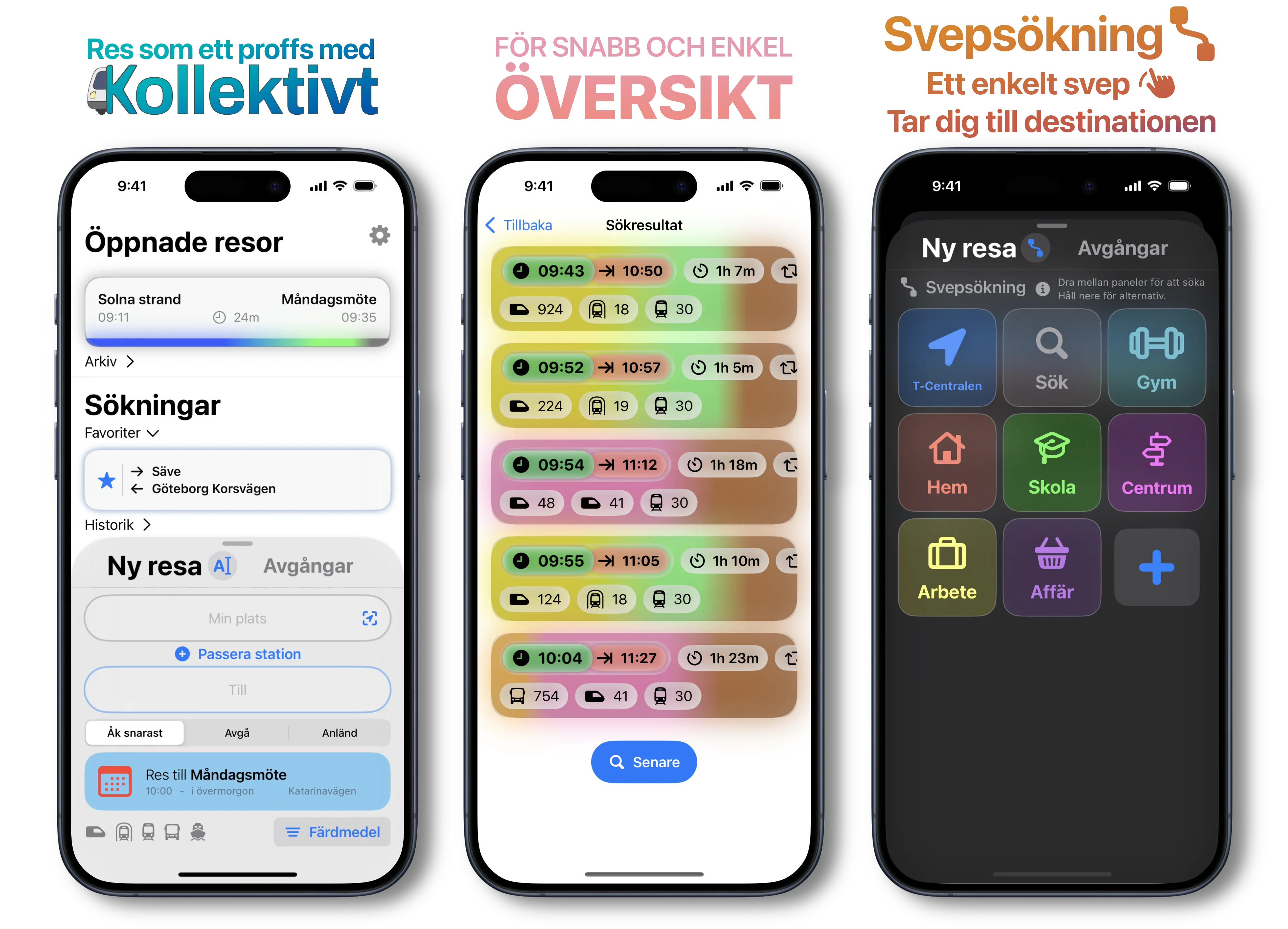 Res smidigare med Kollektivt appen.